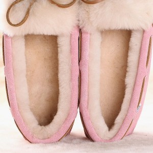Women’s Winter Indoor Outdoor Faux Fur Lined Slippers Moccasins