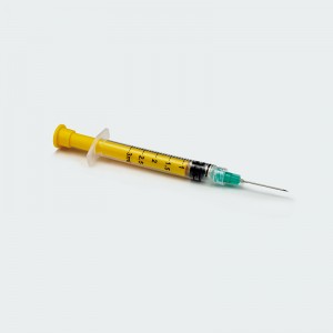 Kev Kho Mob Disposable Retractable Safety Self-Destructive Syringe nrog koob