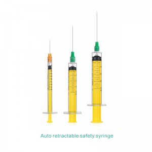 1ml 3ml 5ml 10ml 20ml Medical Disposable Hypodermic Injection Safety Syringe With Retractable Needle