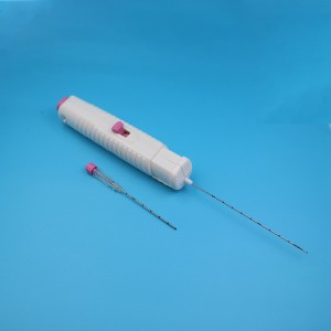 Aguja de biopsia automática desechable de salida de suministro de fábrica