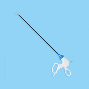 Vienkartiniai laparoskopiniai instrumentai Vienkartinės dvigubo veikimo lenktos žirklės