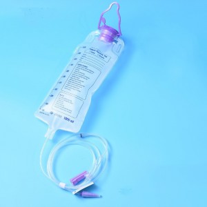 1000ml,1200ml Disposable Medical Enteral Feeding Bag Set Pump