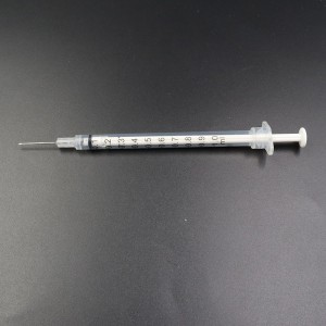 Jeringuilla de insulina de seguridad autodestructiva desechable médica 0,3/0,5/1 ml para la diabetes