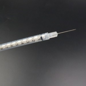 Medical Disposable Self Destructive Safety Insulin Syringe 0.3/0.5/1ml para sa Diabetes