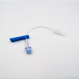 Medisinsk engangsutstyr dobbel trippellumen Extn tube med nålefri ventil