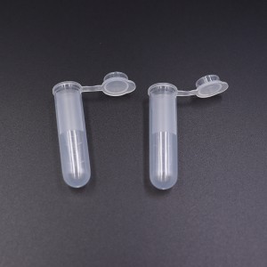실험실 소모품 투명 케미 마이크로 원심분리기 튜브(프레스 캡 포함)