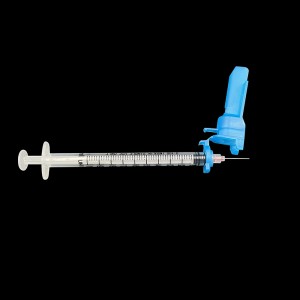 0.3ml, 0.5ml, 1ml medikal nga disposable insulin syringe nga adunay dagom