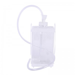 Одобрена от CE медицинска бутилка за еднократна употреба за торакален гръден дренаж с една/две/три камери