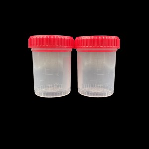 Plastična jednokratna posuda za uzorkovanje urina. Posuda za testiranje