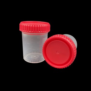 Mbledhja e mostrave të mostrave të urinës plastike të disponueshme Kupa e urinës