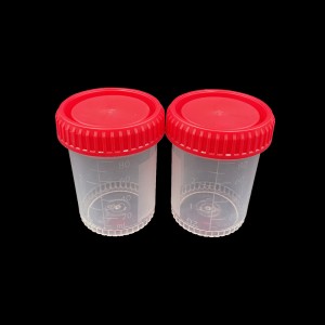 Plastična posoda za zbiranje vzorcev urina za enkratno uporabo Posoda za testiranje urina