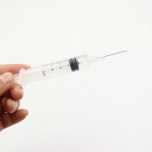 CE ISO 0,5 ml 1 ml 3 ml 5 ml 10 ml xeringa de vacina desactivada automática con agulla