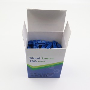 ဆေးဘက်ဆိုင်ရာ စားသုံးနိုင်သော တခါသုံး Stainless Steel Sterile Twist Blood Lancet Needle