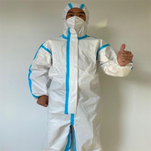Suplai Customed CATIII Tipe 4 5 6 Microporous Coverall