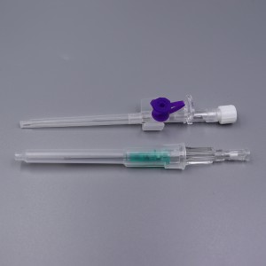 CE ISO FDA Ziurtagiria Medikuntzako hornidura botatzeko IV kanula
