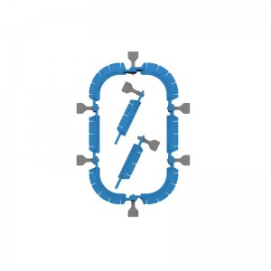 Disposable Eo Sterilized Ring Retractor ມີ Hooks ສໍາລັບການຜ່າຕັດ