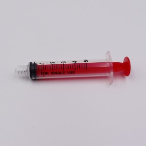 Meditsiiniline steriilne ühekordselt kasutatav plastikust Luer Lock Luer Slip nõeltega hüpodermiline süstimissüstal