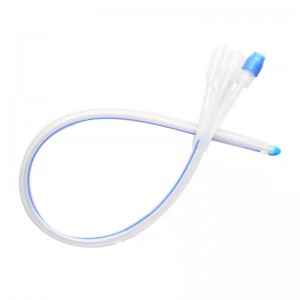 Urethral Balloon Medical Disposable Silicone Coated Latex Foley Catheter