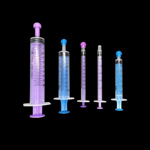 Medical Disposable Colorful Enteral Feeding Syringe with ISO/CE