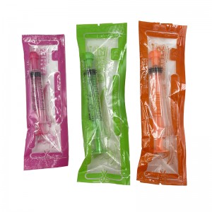 Kev Kho Mob Disposable Colorful Enteral Feeding Syringe nrog ISO / CE