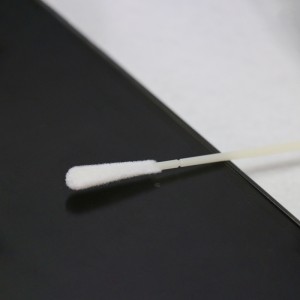 Steril nasofaryngeal flokket vattpinneprøvesamling Fleksibelt håndtak prøvesamlingspinne Nasal nylonpinne