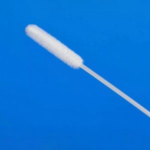 Hisopo flocado nasofaríngeo estéril Recolección de mostras Asa flexible Hisopo para recolección de muestras Hisopo nasal de nailon