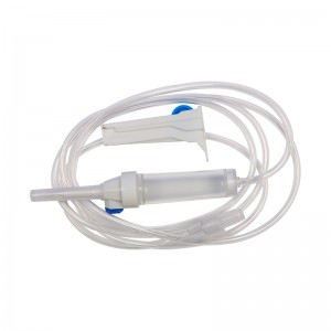 Régulateur de débit de Tube, Burette IV, pointe d'aile avec Luer Lock, ensemble de perfusion pédiatrique médical jetable