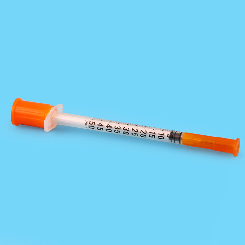 China Wholesale Surgical Gloves Suppliers - Disposable Orange Cap Insulin Syringe With Needle – Teamstand