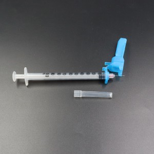 Siringa da insulina medica monouso da 0,3 ml, 0,5 ml, 1 ml con ago