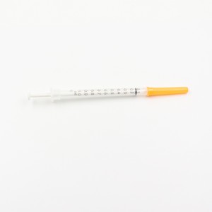 CE / FDA расланган медицина тәэминаты бер тапкыр кулланыла торган инсулин шприцы