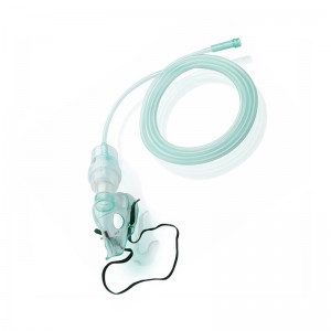 Proveedor de suministros médicos de China Diseños de clips nasales Máscara nebulizadora tipo sobre y debajo del mentón