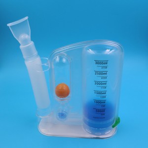 Lääketieteellinen keuhkoharjoituslaite Hengityksen yhden pallon spirometri