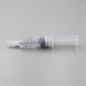 Ikoreshwa rya Sterile Saline Flush Syringes PP Yuzuye Syringe 3ml 5ml 10ml