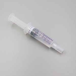 Ikoreshwa rya Sterile Saline Flush Syringes PP Yuzuye Syringe 3ml 5ml 10ml