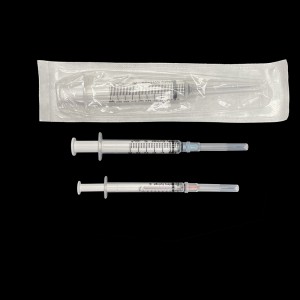 Безбедносен шприц за еднократна употреба за медицински набавки со игла што може да се повлече