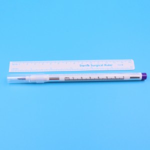 Bedah Médis Tato Marker Pen Bedah Kulit Marker Pen 0.5mm 1mm