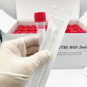 Plastic Material Vacuum Blood Virus Sampling 5ml Collection Tube