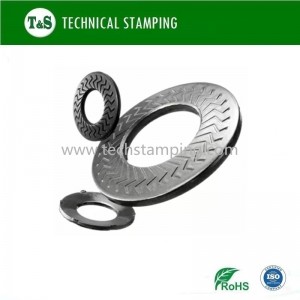 Locking Conical Washers with Serpentine Knurl