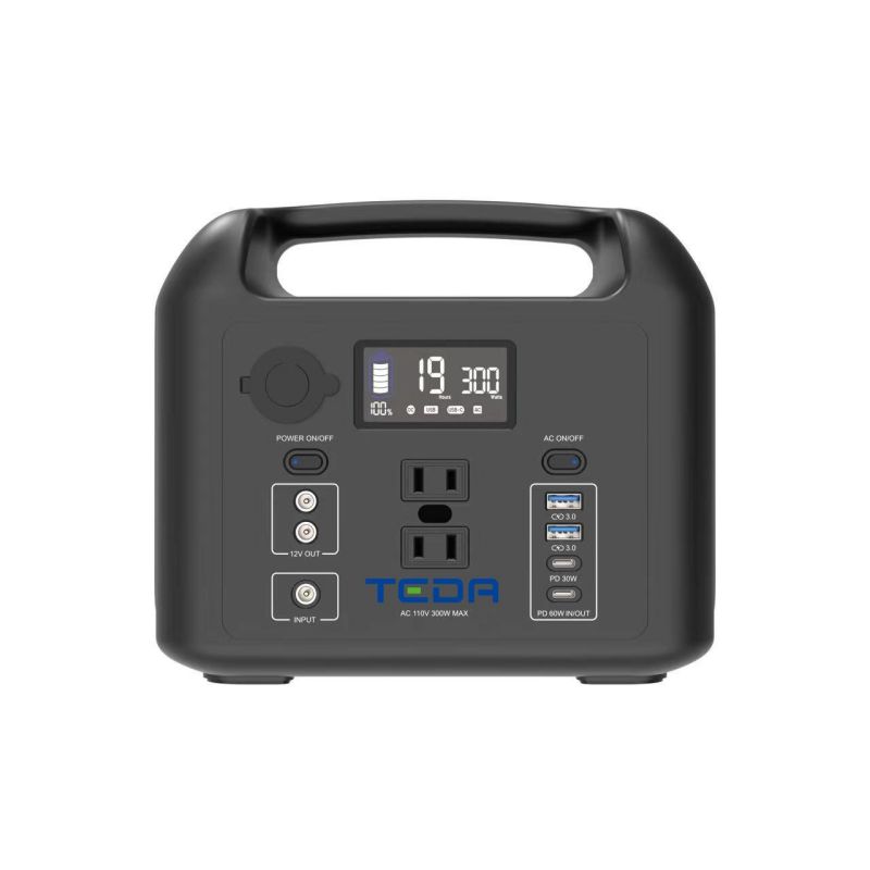 Light weight, high power quick charge portable power station