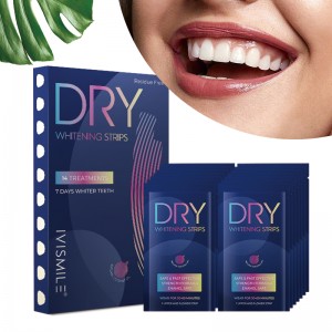 Safely Dental Wholesale Bright White Remove Stains 6%HP Teeth Whitening Dry Strips With Private Label