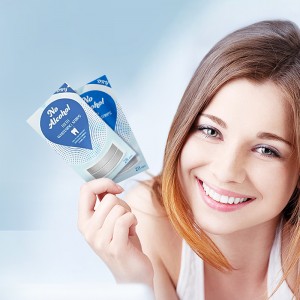 Tiras blanqueadoras de dientes sin alcohol con sabor a menta blanqueadoras eficaces profesionales para uso doméstico
