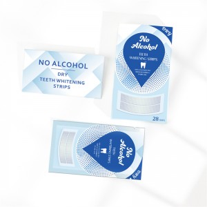 Strip Pemutih Gigi Bebas Alkohol Rasa Mint Pemutih Efektif Profesional untuk Penggunaan Di Rumah