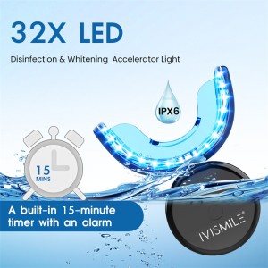Set 32 Led Smart Timing Bleaching Light Wholesale Teeth Whitening Kit With Moulds Kits Non Peroxide