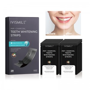 Dental Recommend Custom Logo Free from Sensitivity Pap Teeth Whitening Strips