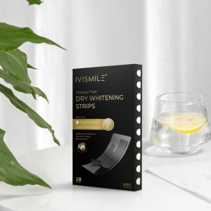 IVISMILE New Arrive PAP+ Charcoal With Private Label Professional Whitening Teeth Strips