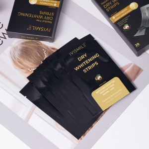 IVISMILE New Arrive PAP+ Charcoal With Private Label Professional Whitening Teeth Strips