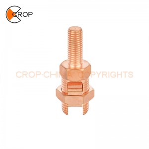 Long Stud Type Copper split bolt connector with spacer for Wire connecting