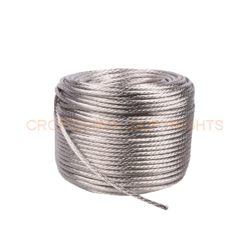 Round braided wire copper tinned
