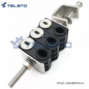 Cable clamp for fiber optical cable(FO) and power cable(DC) 10-12.5mm