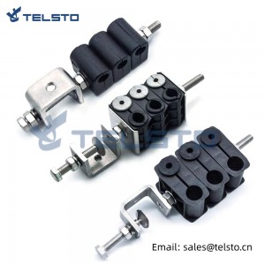 Cable clamp for fiber optical cable(FO) and power cable(DC)